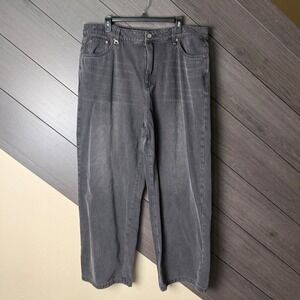 Drmers Club Men's Black Baggy Jeans Relaxed Wide Leg XXL Cotton NWOT Grunge